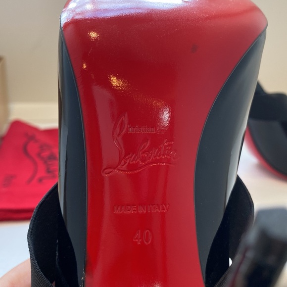Christian Louboutin blk sharpstagram 100patent NWT - Picture 5 of 7
